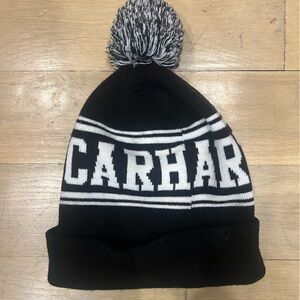 Black and White Carhartt WIP Beanie